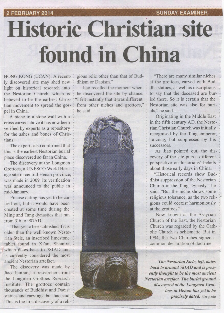 Historic Assyrian Church of the East Site Discovered in China